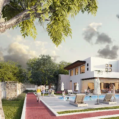 Mattress area pool Bosque Central